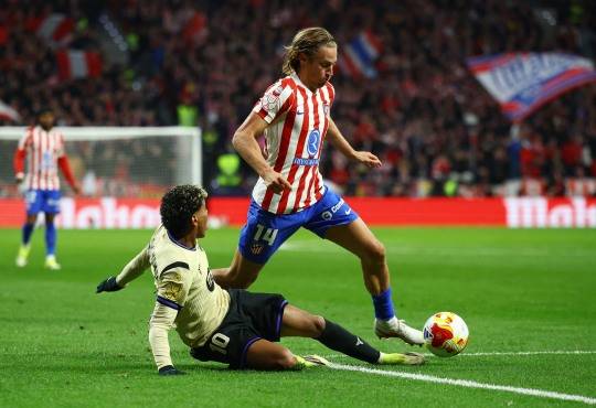 바르셀로나와 아틀레티코 마드리드의 경기 장면. 사진[로이터=연합뉴스]