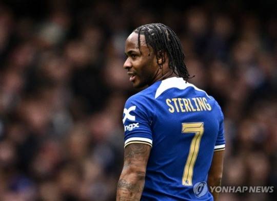 첼시에서 뛸 때의 라힘 스털링. / 사진=연합뉴스