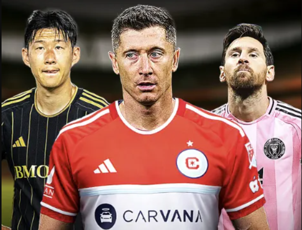 손흥민(좌), 로베르토 레반도프스키(가운대), 리오넬 메시. CLUTCHPOINTS