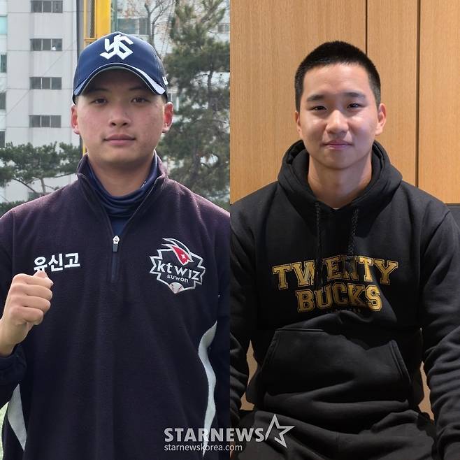 유신고 2학년 문준혁(왼쪽)과 충암고 2학년 조성준이 최근 스타뉴스와 만나 IMG 아카데미를 다녀온 소감을 전했다. /사진=김동윤 기자