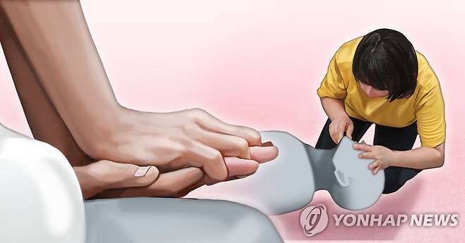 심폐소생술, 가슴압박-인공호흡 (PG) [정연주 제작] 일러스트