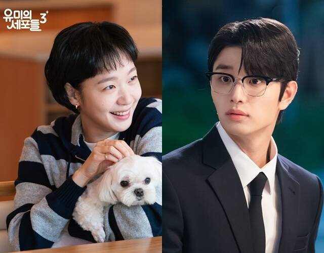 배우 김고은(왼쪽)과 새 남자주인공 김재원이 호흡을 맞추는 티빙 오리지널 시리즈 '유미의 세포들3'가 2026년 공개되는 가운데, 이에 앞선 시즌들을 몰아보길 추천한다. /티빙