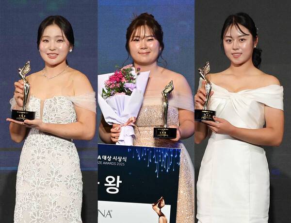 최혜진, 윤이나, 양희영, 이소미, 이동은, 방신실, 박혜준, 배소현, 김민솔, 마다솜, 정윤지, 고지원, 김민선7, 김시현, 박보겸, 이채은2 프로와 함께 2026년 유럽여자프로골프투어(LET) 개막전 PIF 사우디 레이디스 인비테이셔널에 출전한 한국여자프로골프(KLPGA) 투어 멤버 유현조, 홍정민, 서교림 프로. 사진제공=KLPGA (사진을 무단으로 사용하지 마십시오.)