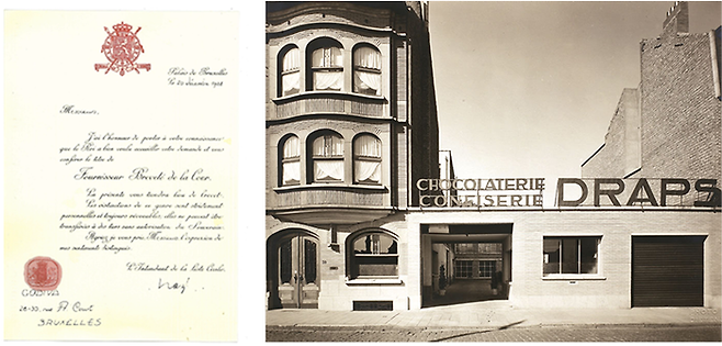 벨기에 왕실 공식 쇼콜라티에 지정 증서