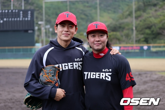 이태영과 김범수./KIA 타이거즈 제공