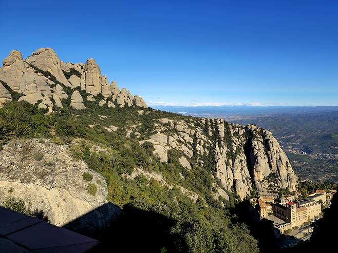 해발고도 1000m 전망대에서 본 풍경.