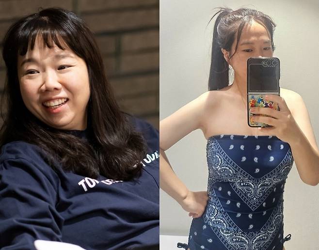 코미디언 홍현희가 10㎏ 감량 후 40㎏대에 진입한 비결과 자신만의 특별한 다이어트 루틴을 상세히 공개했다. 홍현희 인스타그램 캡처