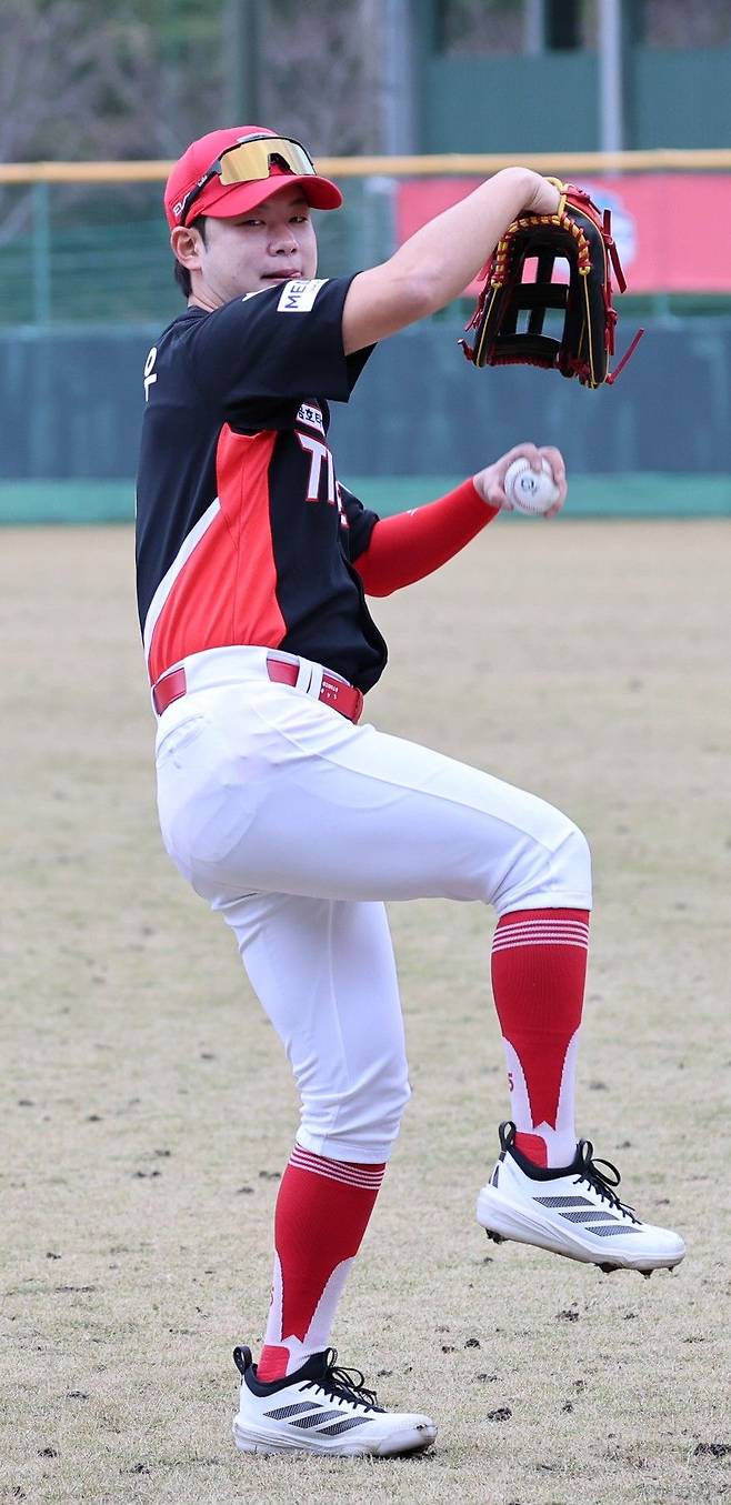 ▲ 지난해 SNS상에서 불미스러운 사건이 있었던 박정우는 충분히 반성한 뒤 올해 진정한 속죄를 벼르고 있다 ⓒKIA타이거즈