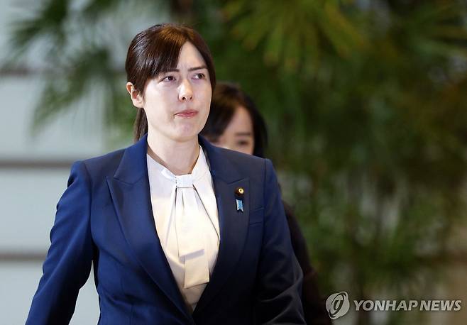 오노다 기미 일본 경제안보담당상 [EPA 연합뉴스 자료사진. 재판매 및 DB 금지]
