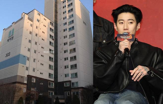 서울 강남구 삼성동 래미안삼성1차아파트와 가수 박재범. (사진=네이버 부동산, 연합뉴스)