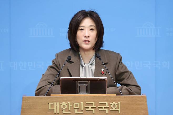 국민의힘 최보윤 수석대변인. 뉴스1