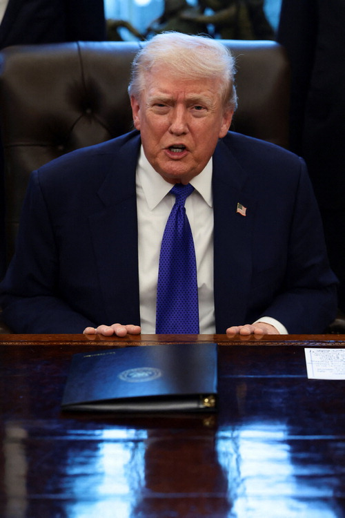 지난 2일(현지시간) 도널드 트럼프 미국 대통령이 핵심 광물을 비축하는 ‘프로젝트 볼트’ 계획을 발표하고 있다. /사진=로이터연합뉴스