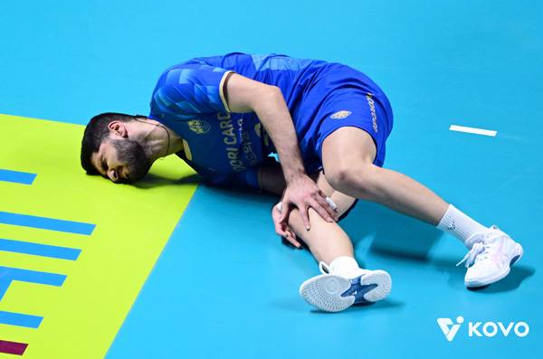 알리는 1세트 도중 부상을 입었지만, 출전을 이어갔다. 사진 제공= KOVO