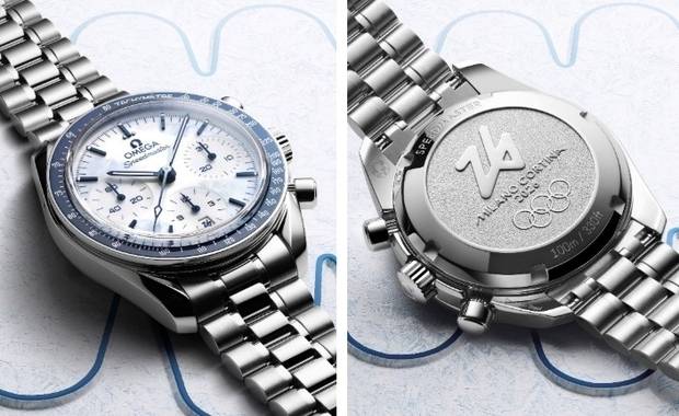 오메가가 한국 선수단 첫 금메달리스트인 최가온에게 지급할 ‘스피드마스터 38㎜ 올림픽 에디션 타임피스’. 사진 제공=오메가