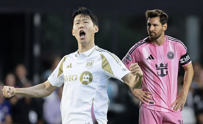 손흥민(좌), 리오넬 메시. bein sports