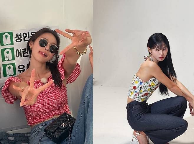 최미나수 김민지 / 사진=각 SNS