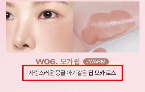 '몽골 아기 블러셔' 문구를 사용한 화장품 페이지 [SNS 캡처. 재판매 및 DB 금지]