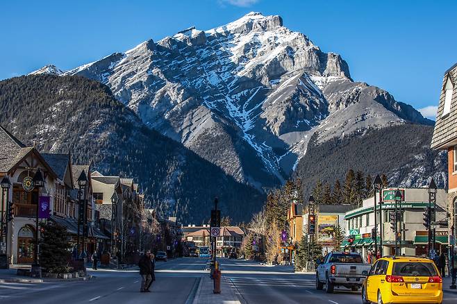 벤프 시내(하나투어 제공)