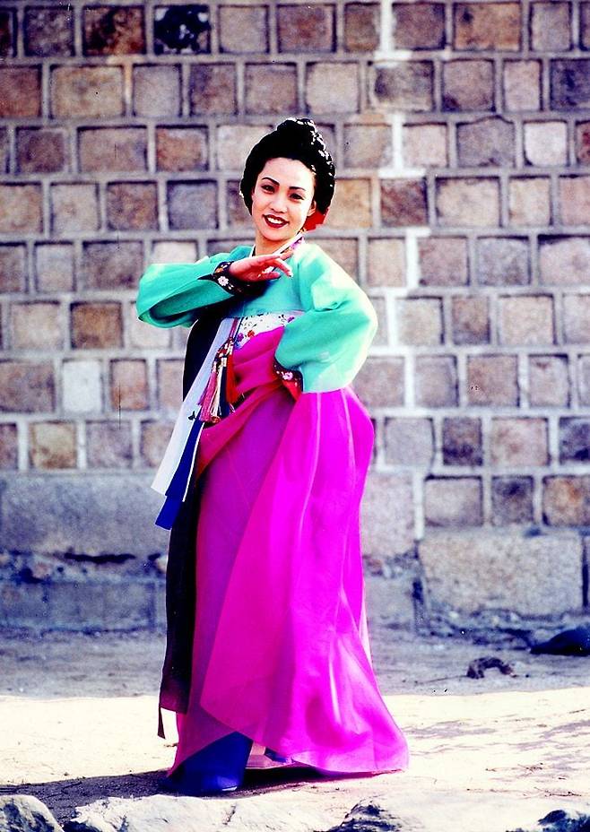 1996년 호주 시드니 오페라하우스에 올린 '황진이' 공연을 준비할 때의 김금미 명창./조선DB