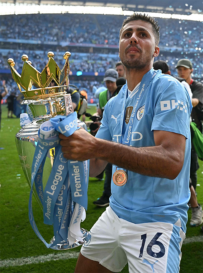 맨체스터 시티 핵심 로드리. 사진=AFP=연합뉴스 제공