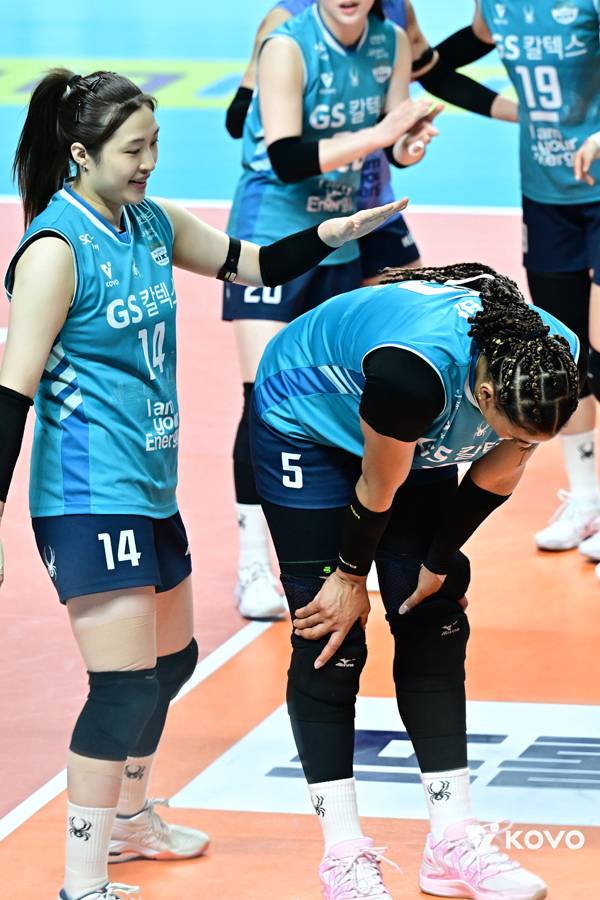 이날 GS칼텍스는 접전 끝에 아깝게 졌다. 사진 제공= KOVO