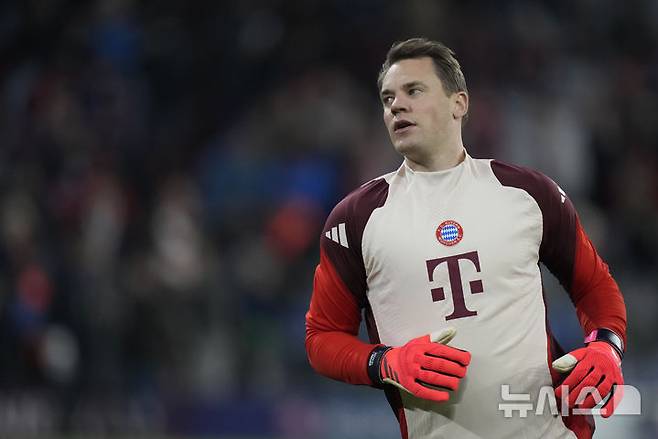[뮌헨=AP/뉴시스]뮌헨의 베테랑 골키퍼 노이어. 2024.11.26.