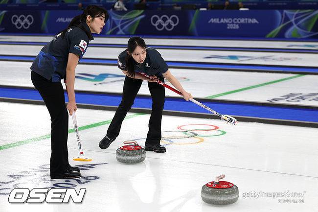 [사진] 한국 컬링 팀. ⓒGettyimages(무단전재 및 재배포 금지)