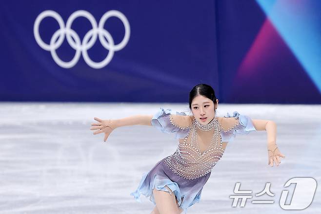 피겨 이해인이 17일(현지시간) 이탈리아 밀라노 아이스스케이팅 아레나에서 열린 2026 밀라노·코르티나담페초 동계올림픽 피겨 스케이팅 여자 싱글 쇼트 프로그램에서 연기를 펼치고 있다. 2026.2.18 ⓒ 뉴스1 김성진 기자