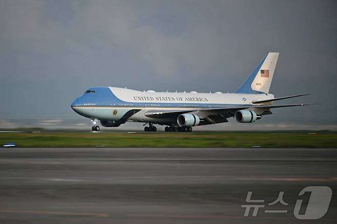 현 에어포스원. 2025.10.27. ⓒ 뉴스1 ⓒ AFP=뉴스1