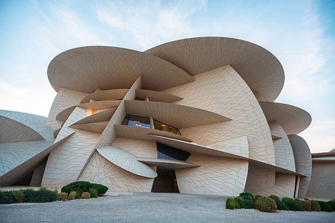 국립 카타르 박물관 외관.