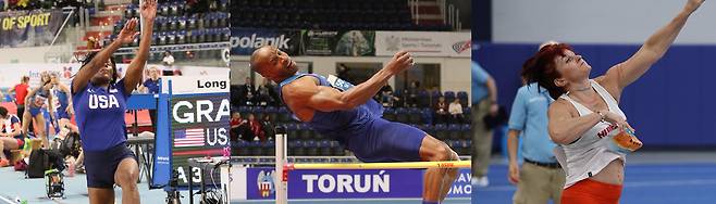 대구에서 2017년 열린 ‘세계마스터스 실내육상경기대회’에서 참가자들이 경기에 임하고 있다. 대구시 제공