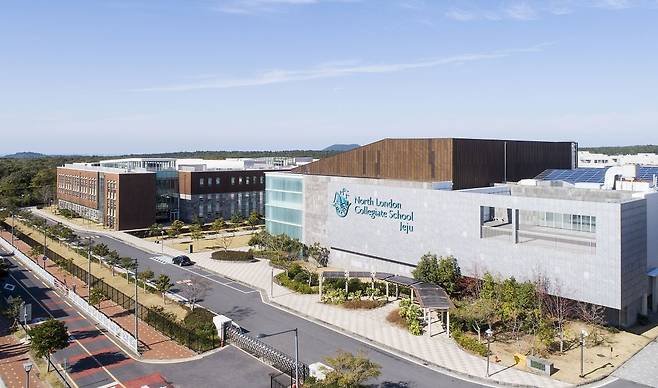 제주영어교육도시 내 영국계 국제학교 노스런던컬리지잇스쿨 제주 전경. 제주국제자유도시개발센터 제공