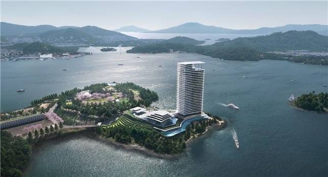 호텔 조감도. 엽합뉴스.