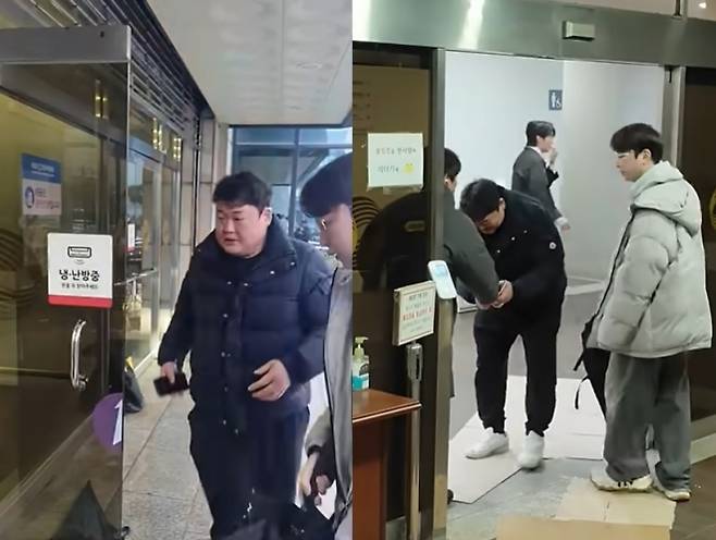 개그맨 김준현의 ‘출근길’을 찍은 영상이 온라인 커뮤니티에 확산하며 갑론을박을 낳고 있다. 자료 :유튜브 ‘ShyTV’