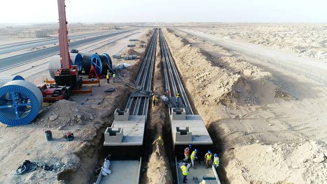 대한전선이 턴키 역량을 앞세워 북미 해상풍력 시장 공략에 나선다. 사진은 중동 대한전선 초고압 전력망 턴키 공사 현장. 대한전선 제공