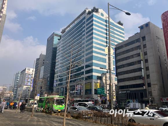 홍대 LG팰리스 오피스텔. [사진=김민지 기자]