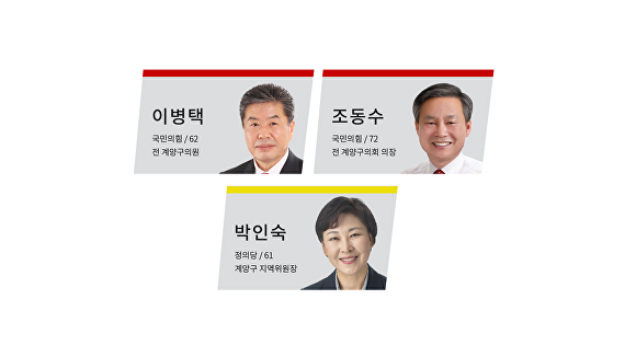 국민의힘, 정의당 계양구청장 후보들 사진. [사진=아이뉴스24]
