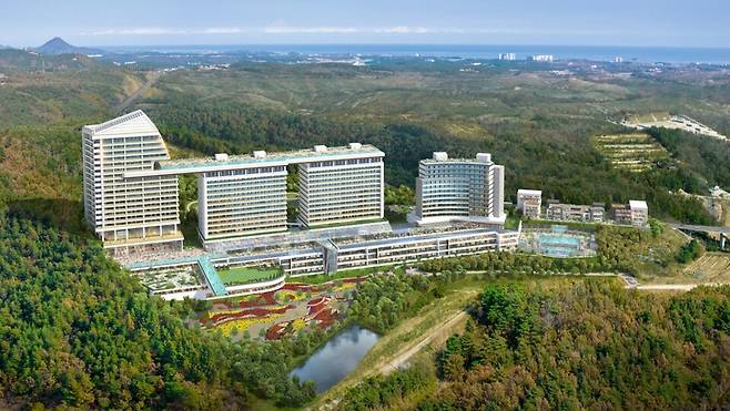 고성 원암 웰니스리조트 조감도 전경 &copy;고성군 제공