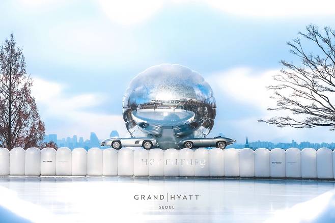 그랜드 하얏트 서울의 아이스링크. 이번 시즌에는 헤이딜러와 협업을 했다. [사진=그랜드 하얏트 서울]