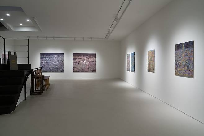 김란 첫 개인전 '드로우 백' 전시 전경 (노화랑 제공)