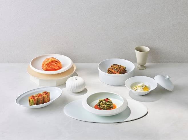 조선호텔 김치 메뉴 구성. (조선호텔앤리조트 제공)