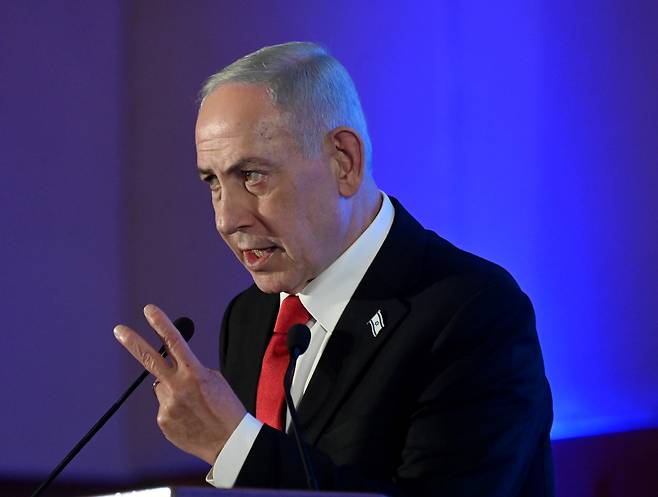 베냐민 네타냐후 이스라엘 총리. UPI연합뉴스