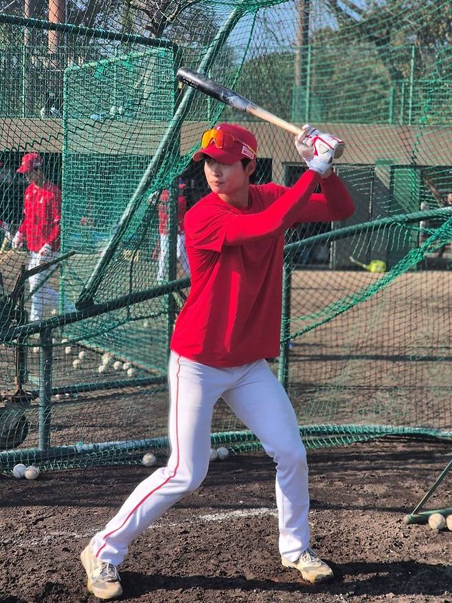 ▲ 확실히 차별화되는 타격 재능을 바탕으로 SSG 관계자들의 마음을 사로잡은 김요셉 ⓒSSG랜더스