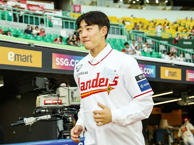 ▲ 신상연은 올해 퓨처스팀 선발 로테이션 후보 중 하나로 거론될 정도로 코칭스태프에 좋은 인상을 남겼다 ⓒSSG랜더스