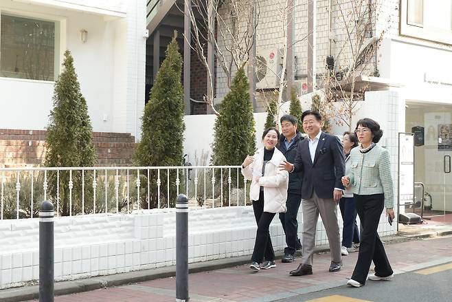 서울 성수동을 찾은 오영훈 지사 / 사진=제주도