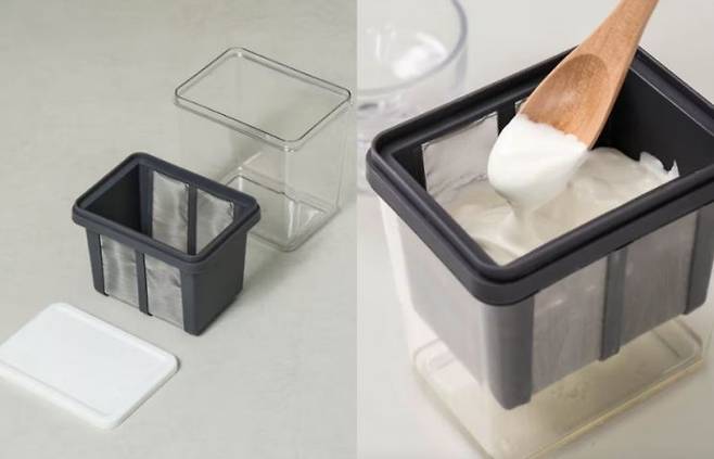 다이소에서 판매 중인 유청 분리기 제품. 다이소몰