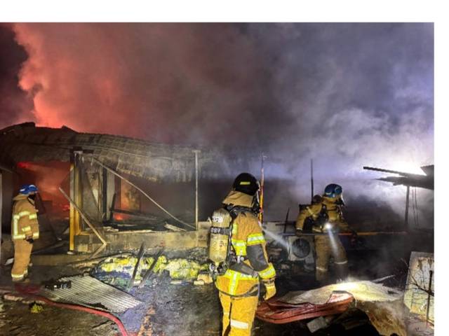 김제 단독주택 화재 현장. 전북소방본부