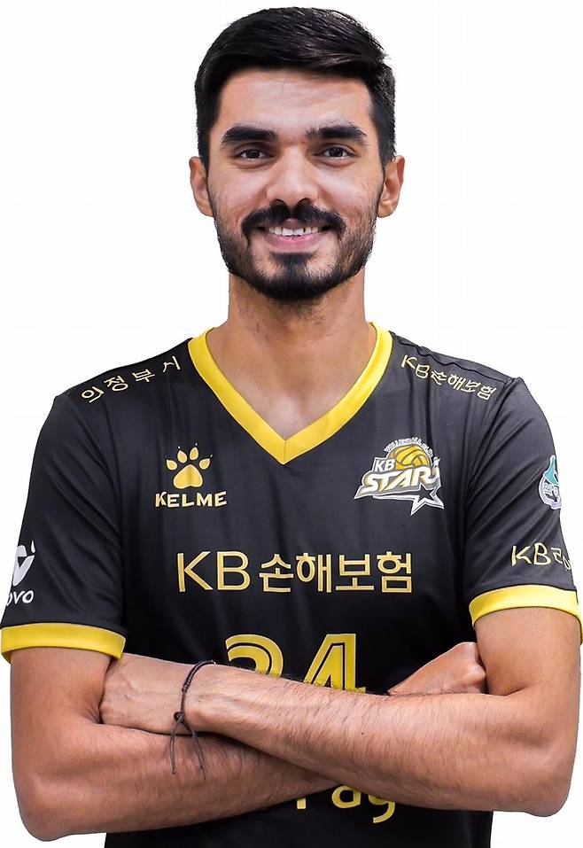 남자배구 KB손보의 새 아시아 쿼터 선수 아밋 [KB손보 배구단 제공. 재판매.DB 금지]