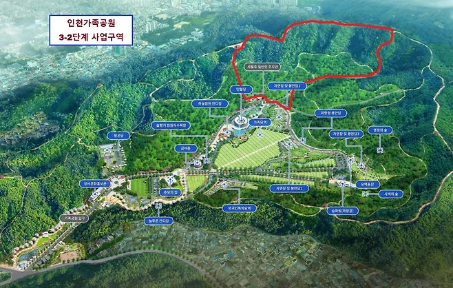 ▲ 인천가족공원 3-2단계 사업구역 이미지. /제공=인천시 종합건설본부