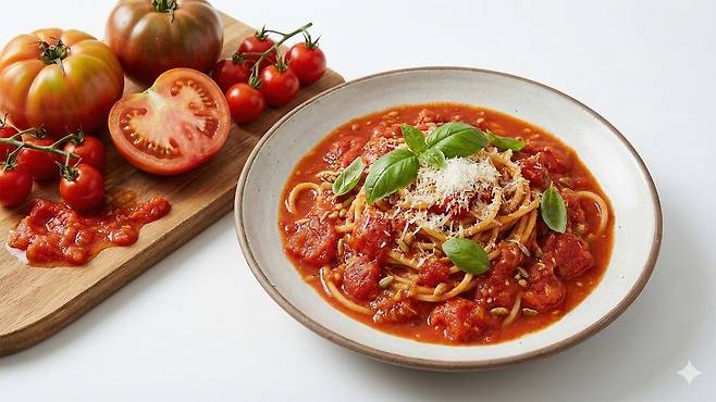 통조림, 페이스트 등 가공된 토마토를 선택할 때는 소금이 추가됐는지 확인하는 것이 좋다｜출처: Gemini 생성